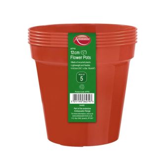Ambassador Flower Pots - 5" - Pack Of 5