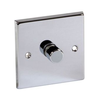 400W 1 Gang 2 Way Push On/Off Chrome