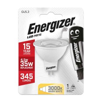 Energizer LED GU5.3 Fitting 4.8W (35W Replacement) Light Bulb