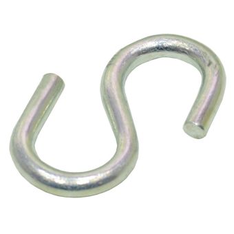 Steel S Hooks – Zinc Plated 3mm x 34mm