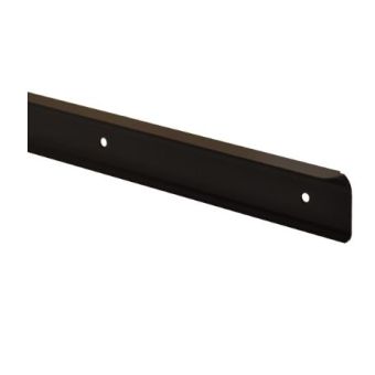 Black Bullnose Corner Worktop Trim 40mm - 10mm Radius