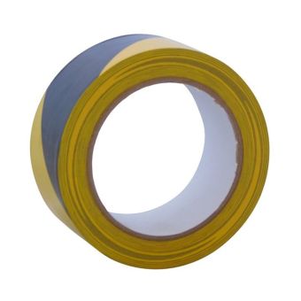 Black / Yellow Self-Adhesive Hazard Tape - 50mm x 33m