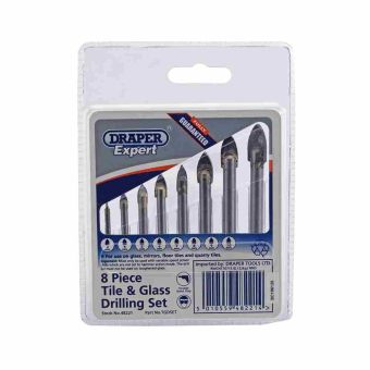 Draper Expert 8 Piece Tile & Glass Drill Set