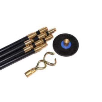 Drain Rod Set - 10 Universal Rods & 2 Tools