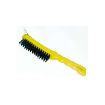 5 Row Steel Wire Brush With Scraper