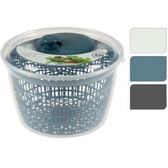 Salad Spinner with Lid 5L – Assorted Colours Kitchen Vegetable Dryer I
