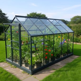 The Venus 6 x 10 (1.93 x 3.21m) Green - Toughened Glass