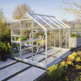 The Venus 6 x 8 (1.93 x 2.57m) Silver - Standard Glass