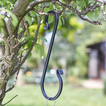 6in Forge Tree Hook – Heavy Duty Hanging Basket Hook for Garden Use