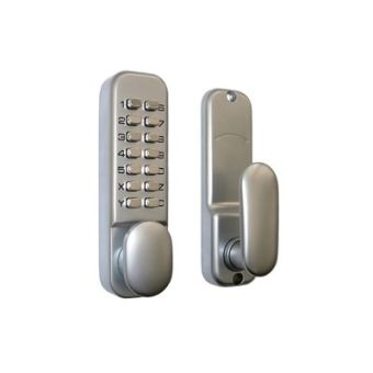 Push Button Digital Lock Satin Chrome