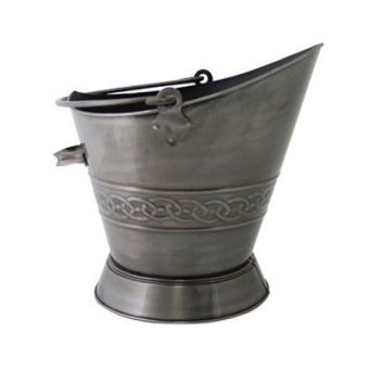 De Vielle Heritage Celtic Collection Waterloo Coal Bucket - Pewter