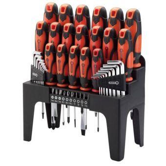 Draper 44 Piece Screwdriver Set - Orange