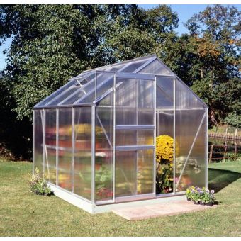 Popular Greenhouse Polycarbonate Silver 6' x 8'
