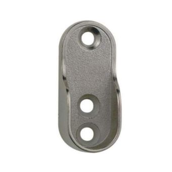 Chrome Finish Oval End Socket - 30mm