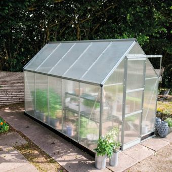 The Halls ICON Range of 6ft Freestanding Greenhouses-Mill-6' x 10'-Polycarbonate - Comes with base