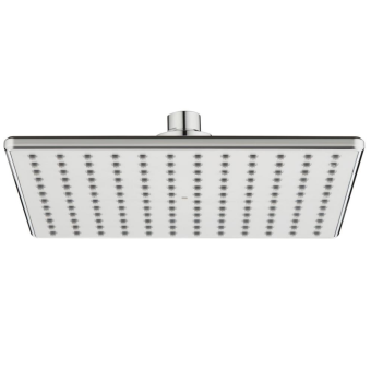 Lazio 22cm Square Fixed Shower Head Chrome Modern Rainfall Style