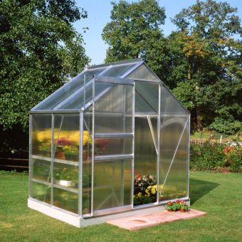 Popular Greenhouse Polycarbonate Aluminium 6' x 4'