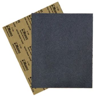 Morris Abrasive Garnet Sheet 23 x 28cm P150 | Water Resistant Sandpaper for Wet Sanding