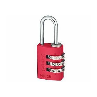 ABUS Aluminium Combination Padlock 20mm - Red