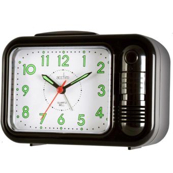 Acctim Sonnet Black Quartz Alarm Clock
