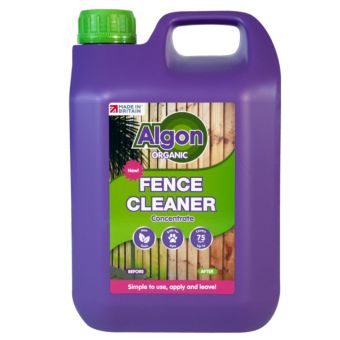 Algon Organic Fence Cleaner Concentrate 2.5L | Non-Toxic, Pet Safe, Apply & Leave Formula