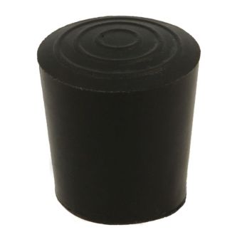 Amig Black Rubber Outer Round Conical Leg Tips Ferrules