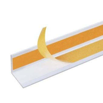 Angle profile adhesive white 30x30x2mm x 1m