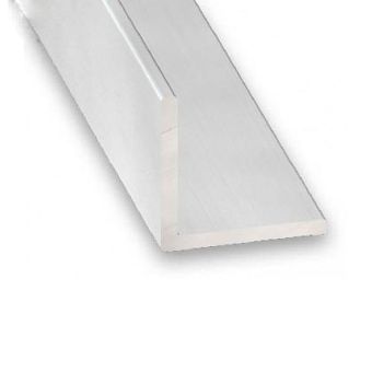 Anodised Aluminium Colourless Equal Corner - 15mm x 15mm x 2m