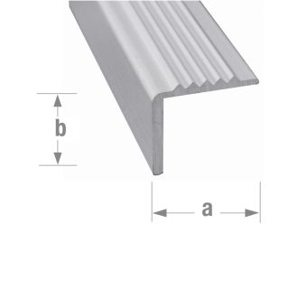 Anodised Aluminium Step Edging - 20mm x 17.5mm x 2m