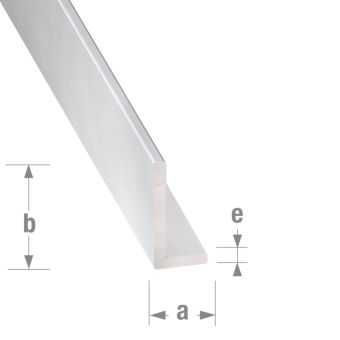 Anodised Aluminium Uneven Angle 20mm x 40mm x 1.5mm x 1m