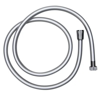 Aqua PVC Shower Hose 1.5m Silver 8mm Anti Rust 1/2"