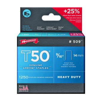 Arrow T50 Staples 14mm - Pack of 1250