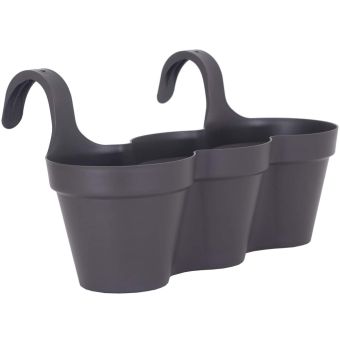 Triple Balcony Trough - Anthracite