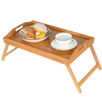 Ashley Bamboo Bed Table Folding Lap Tray with Handles