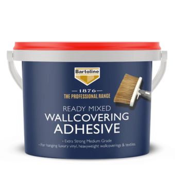 Bartoline Ready Mixed Wallcovering Adhesive 5kg – Medium Grade for Vinyl & Wallpaper