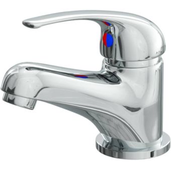 Rio SleekFlow Basin Mixer Tap with Click Clack Waste Chrome Finish
