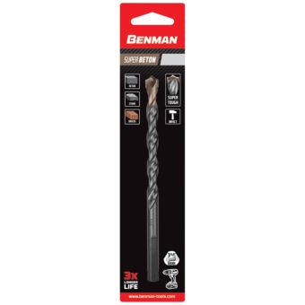 Benman Super Beton Masonry Drill Bit 8x100mm – Heavy Duty Concrete & Brick Drill Bit