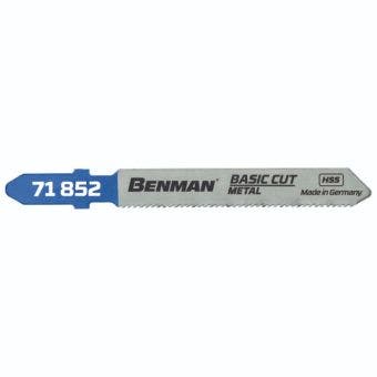 Benman T118A Jigsaw Blades for Metal Cutting 75mm 21TPI 5-Pack Type T 118 A