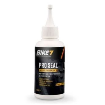 Bike7 Pro Tyre Seal Sealant - 125ml Bottle | Fast-Acting Latex Sealant for Tubeless Tyres