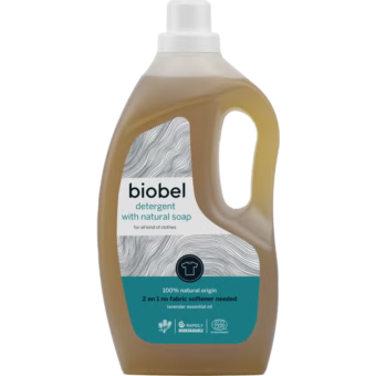 Biobel 2-in-1 Liquid Detergent 1.5L Natural Lavender Laundry Detergent