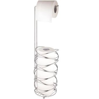 Blue Canyon Birds Nest Toilet Roll Holder – Chrome Freestanding Bathroom Toilet Paper Storage