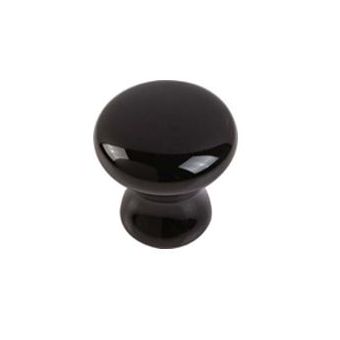Ceramic Knob Black - 38mm