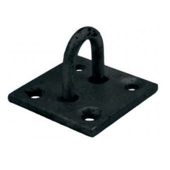 6mm Staple on Plate - Black