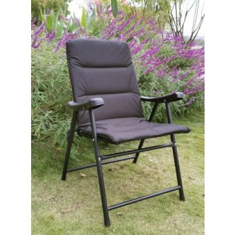 Black Padded Folding Chair
