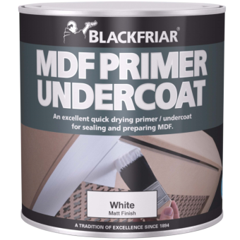 Blackfriar MDF Primer Undercoat 1L White Quick Dry Paint