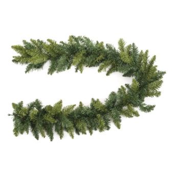 Blooming Green Plastic Christmas Garland 180cm