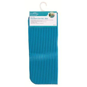 Ashley Anti-Slip Blue Absorbent Dish Mat