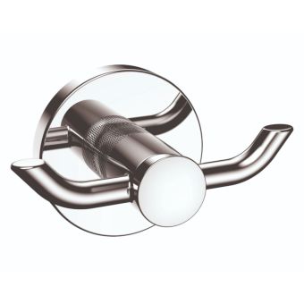 Blue Canyon Matrix Double Robe Hook Chrome Wall Mounted Bathroom Hook