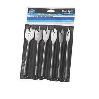 6 Piece Flat Wood Bit Set (10-25mm)