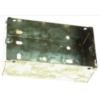 Powermaster 47mm 2 Gang Metal Box